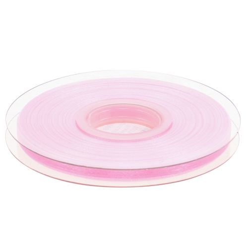 Artikel Organza lint cadeaulint roze lint zelfkant 6mm 50m