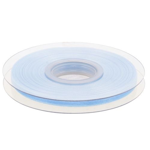 Floristik24 Organza lint cadeaulint lichtblauw lint blauw zelfkant 6mm 50m