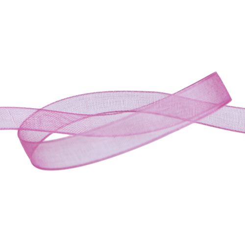 Floristik24 Organza lint aubergine 7mm 50m