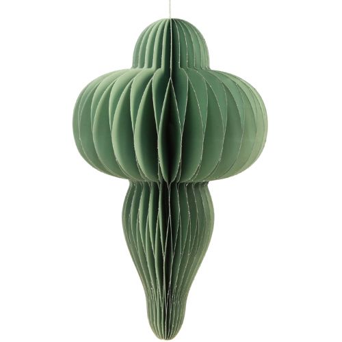 Artikel Kerstdecoraties van papieren ornament in mint H40cm 2 st
