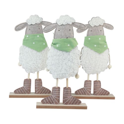 Floristik24 Paasdecoratie schapen tafeldecoratie Paasdecoratie figuren 37cm 3 st