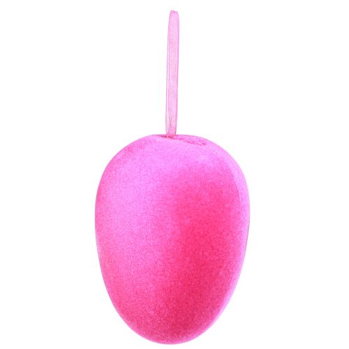 Floristik24 Paaseieren om op te hangen Groen Geel Roze Bes 11cm 4 stuks