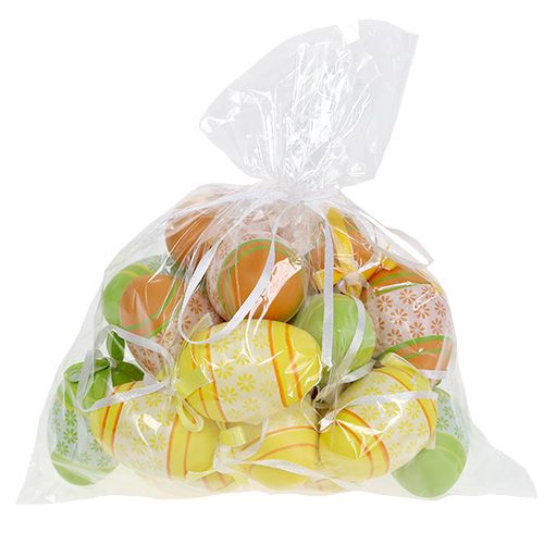 Floristik24 Paaseieren om op te hangen mix diverse kleuren 6cm 18 st