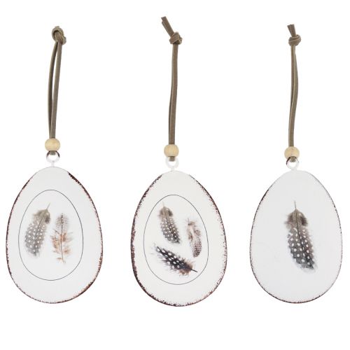 Paaseieren voor het ophangen van decoratieve eieren, hangende decoratie metaal 5×7cm 8 st