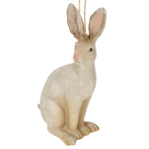 Artikel Paashaas figuur om op te hangen Paasdecoratie polyresin H9.5cm 4st