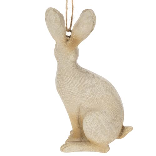 Artikel Paashaas figuur om op te hangen Paasdecoratie polyresin H9.5cm 4st