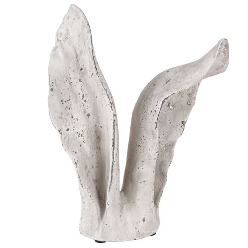 Floristik24 Paashaas Decoratie Konijnenoren Grijs/Wit Shabby Chic H29cm