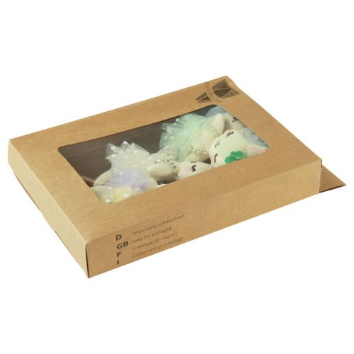 Artikel Paashaas decoratie konijntje meisje pluche 12cm 5 st