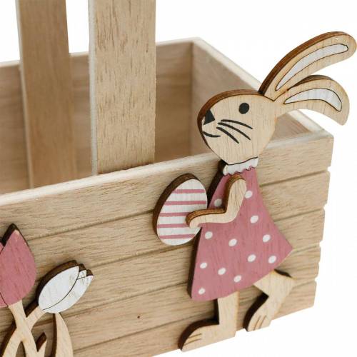 Artikel Paasmand met konijntjes Paasdecoratie om op te hangen Paasnest lentedecoratie 2st