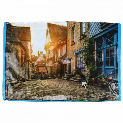 Floristik24 Boodschappentas met handvatten Bretagne kunststof 45 × 14 × 30cm shopper