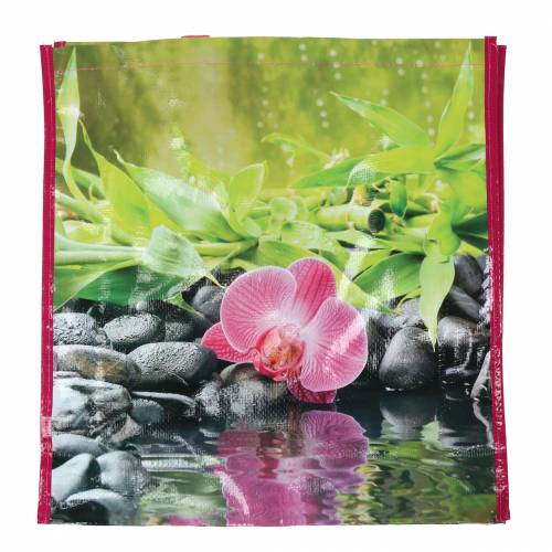 Artikel Boodschappentas met handvatten Happiness plastic 38 × 10 × 40cm