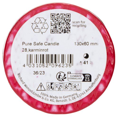 Artikel Pure pilaarkaars van natuurlijke was voor een gezellige sfeer, 13 cm.