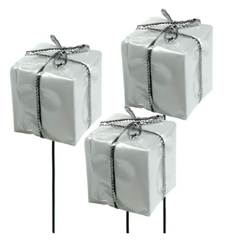 Sierpakketsteker wit 2,5cm 60st