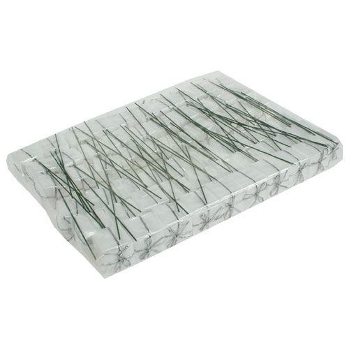 Floristik24 Sierpakketsteker wit 2,5cm 60st