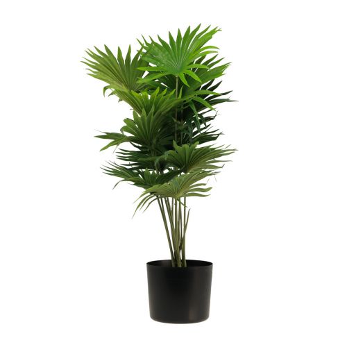 Artikel Palm decoratieve waaierpalm kunstplanten pot groen 80cm