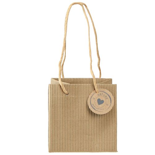 Artikel Papieren bloempot plantenzak folie naturel 10,5cm 10 stuks