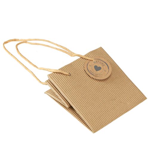 Artikel Papieren bloempot plantenzak folie naturel 10,5cm 10 stuks