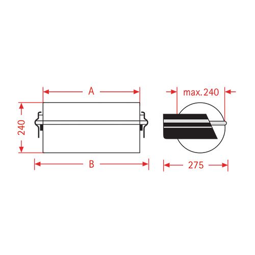 Artikel Papierfolie wanddispenser ZAC 75 cm