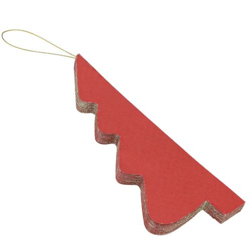 Artikel Papieren kerstboom Bordeaux kersthanger H20cm