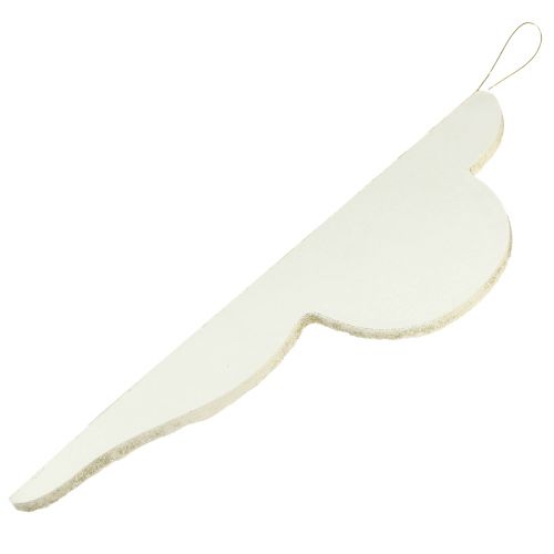 Artikel Papieren kerstversiering wit zilveren ornament H40cm 2st