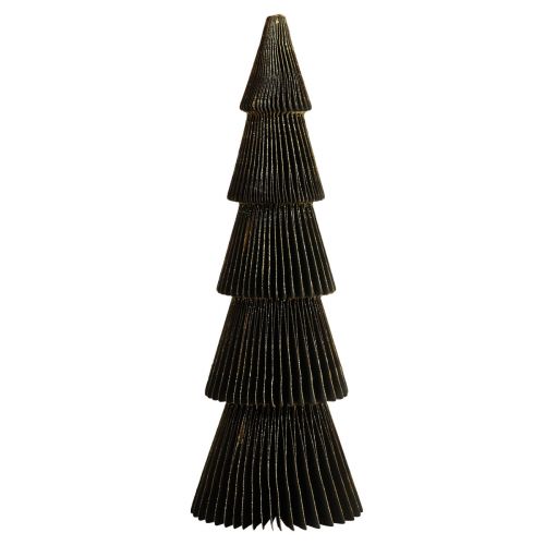 Floristik24 Papieren kerstboom Papieren kerstboom Zwart H60cm