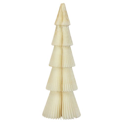 Artikel Papieren kerstboom papieren kerstboom wit, goud H60cm