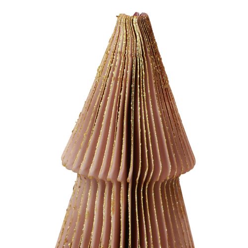 Artikel Papieren kerstboom klein bordeaux H30cm