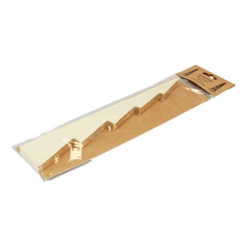 Artikel Papieren kerstboom klein crème goud H30cm