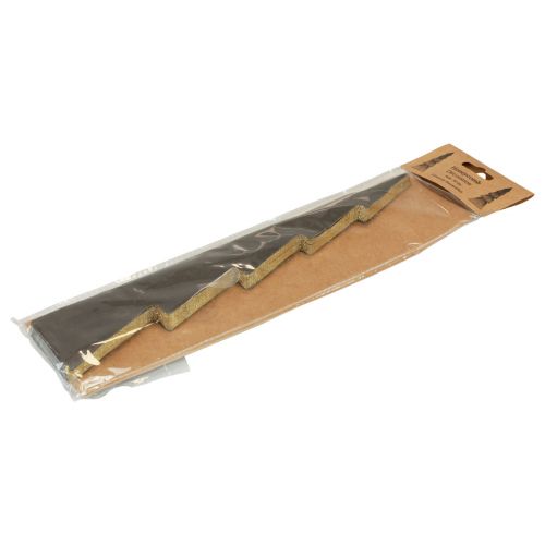Artikel Papieren kerstboom dennenboom klein zwart H30cm