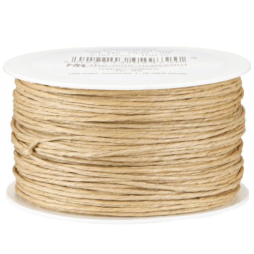 Artikel Papierdraad omwikkeld met draad Ø2mm 100m naturel