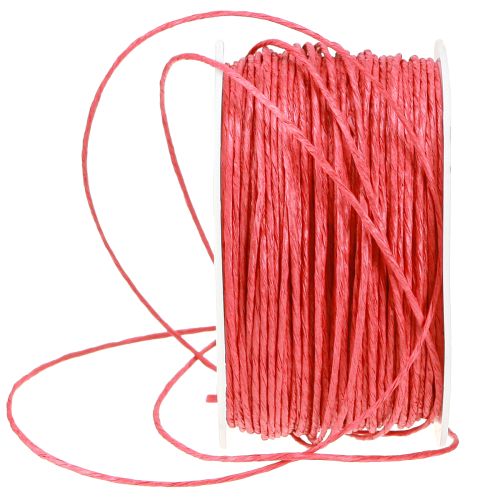 Artikel Papierkoord draad gewikkeld Ø2mm 100m rood