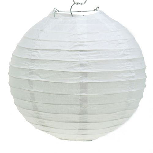 Floristik24 Papieren Lantaarn Wit Ø30cm