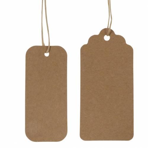 Floristik24 Cadeaukaartje papieren bordje 9,5/8cm 100 st