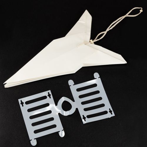 Artikel Papieren ster, crèmewit, grote hangende ster, 60 cm