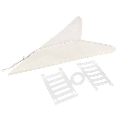 Artikel Papieren sterlamp witte ster decoratiehanger 75x20cm 2st