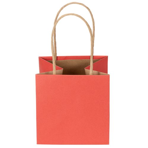 Cadeautasjes van papier met lintmotief, 12 cm, 8 stuks | Floristik24.nl