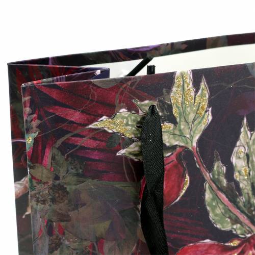 Floristik24 Cadeauzakje bloemen goud 18cm x 8cm H24cm