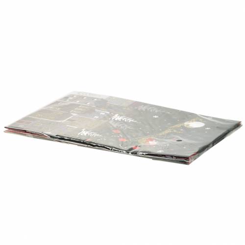 Artikel Cadeauzakje papieren zakje Kerstdorp H30cm 2st