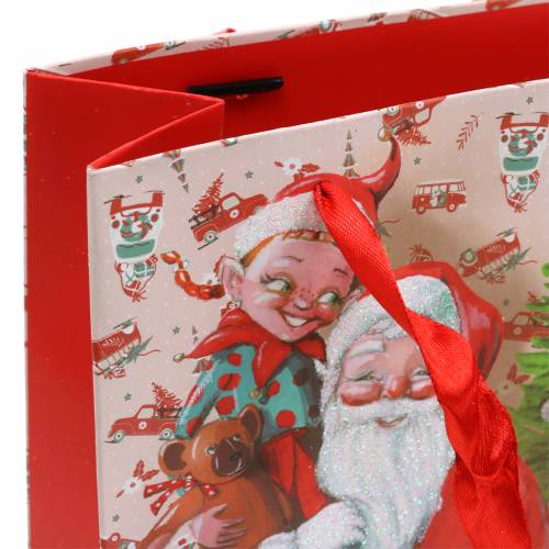 Floristik24 Geschenkzak papieren zak &quot;Santa Claus&quot; H24cm