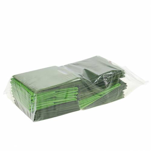 Artikel Papieren zak bloempot plantenbak groen mix 10,5cm 12 st