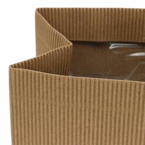 Floristik24 Papieren zak bloempot plantenbak naturel 10,5cm 6st