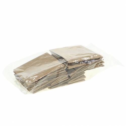 Floristik24 Papieren zak bloempot plantenbak naturel 10,5cm 6st