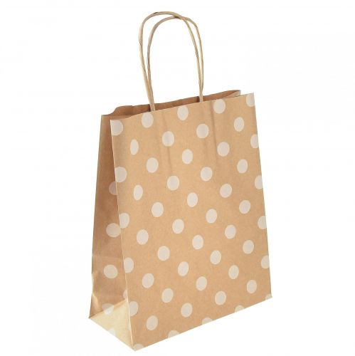 Artikel Cadeauzakjes papieren draagtassen stippen 18×22cm 50 st