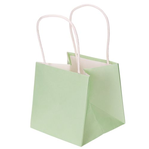 Artikel Cadeautasje met bloemenmotief, klein cadeautasje voor speciale gelegenheden, 12 cm, 12 stuks