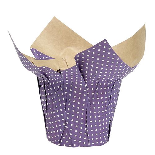 Floristik24 Papier cachepot kleurrijke deco bloempot papier 8st