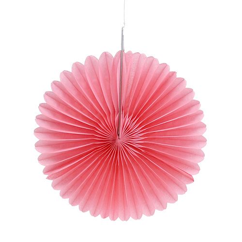 Floristik24 Feestdecoratie honingraatpapier bloem roze Ø20cm 3st