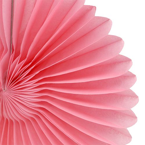 Floristik24 Feestdecoratie honingraatpapier bloem roze Ø20cm 3st
