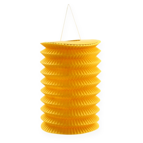 Floristik24 Treinlantaarn Geel Ø10cm H13cm 8st