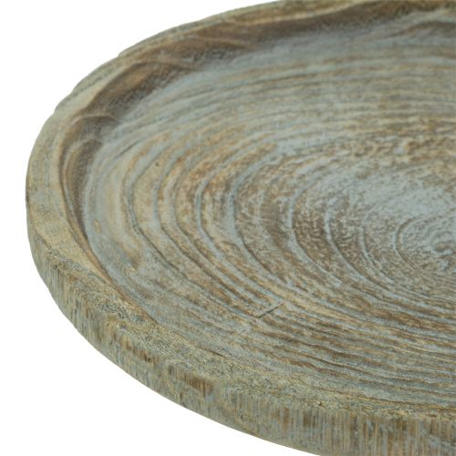 Floristik24 Sierbord Paulownia hout Ø26cm