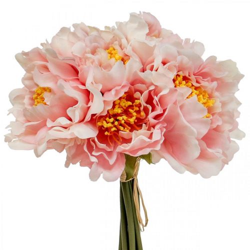 Artikel Paeonia Pioen Kunstbloem Pioen Roze Ø6cm 28cm 7 st